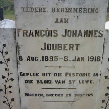 JOUBERT Francois Johannes 1895-1916
