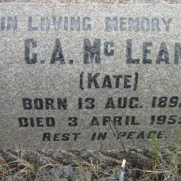 McLEAN C.A. 1892-1955