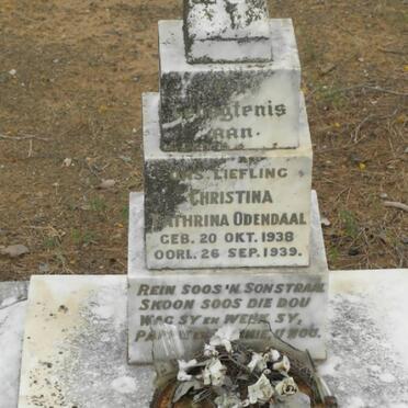 ODENDAAL Christina Cathrina 1938-1939