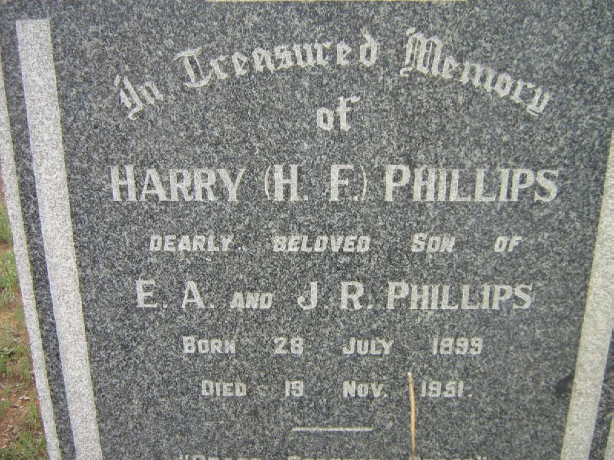 PHILLIPS H.F. 1899-1951