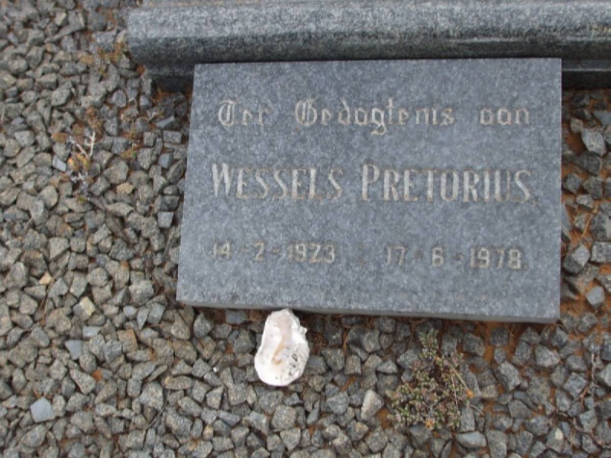 PRETORIUS Wessels 1923-1978