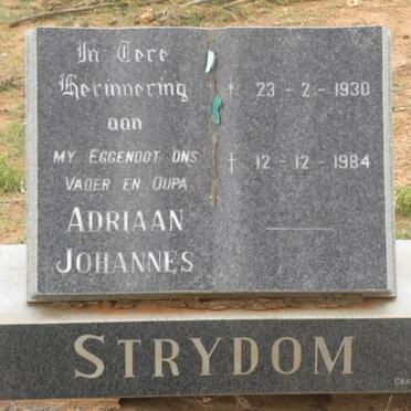 STRYDOM Adriaan Johannes 1930-1984