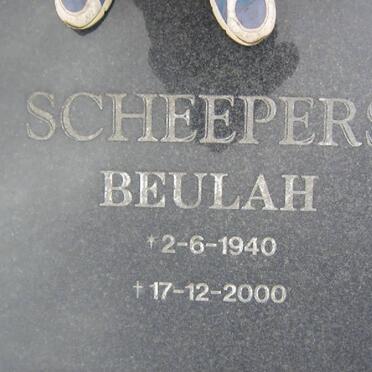 SCHEEPERS Beulah 1940-2000
