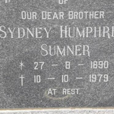 SUMNER Sydney Humphrey 1890-1979
