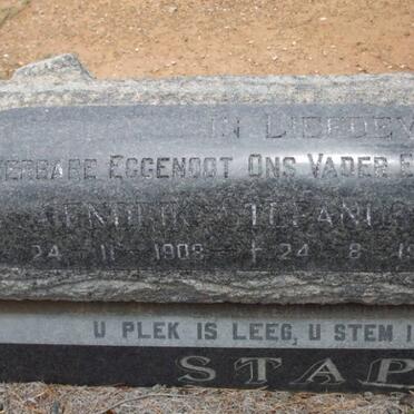 STAPELBERG Hendrik Stefanus 1908-19?6 &amp; Louisa Stephina COETZER 1912-19?? 