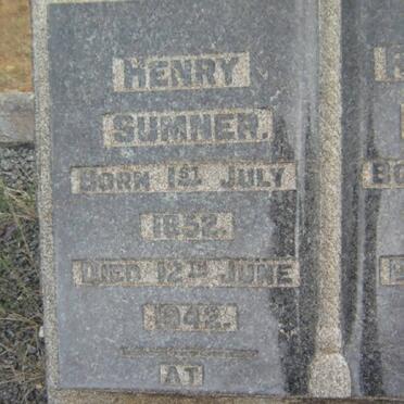 SUMNER Henry 1852-1942 &amp; Roshanna 1859-1938