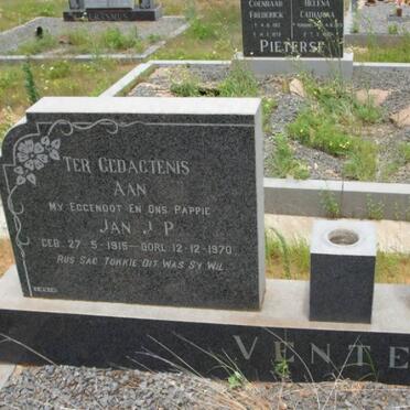 VENTER Jan J.P. 1915-1970