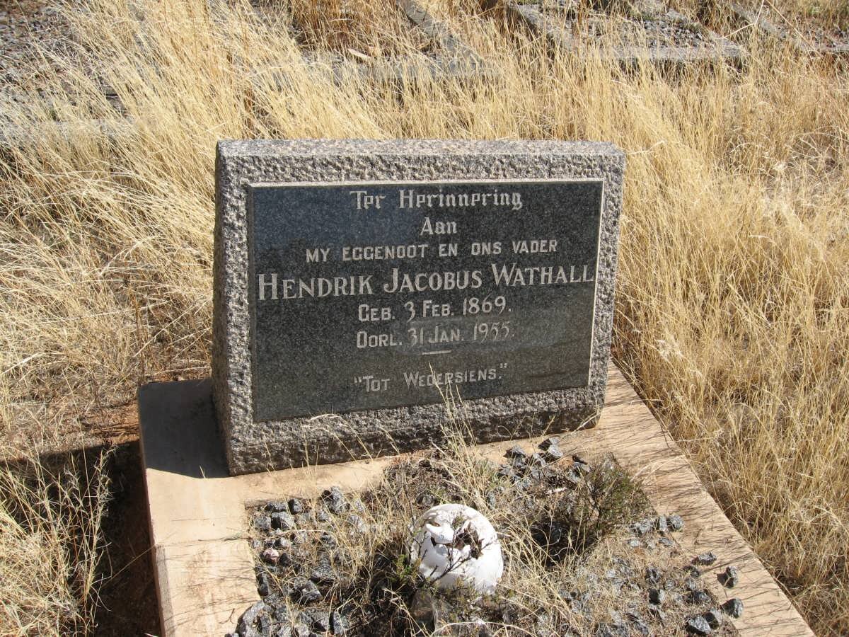 WATHALL Hendrik Jacobus 1869-1955