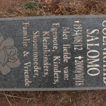 SALOMO Petrus Coenraad 1934-2000