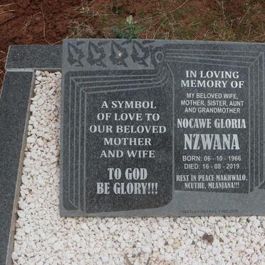 NZWANA Nocawe Gloria 1966-2019