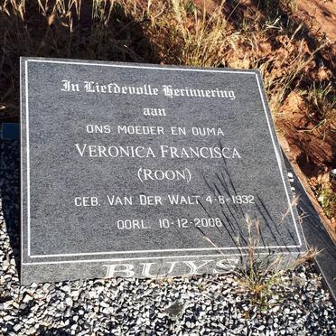 BUYS Veronica Francisca nee VAN DER WALT 1932-2008