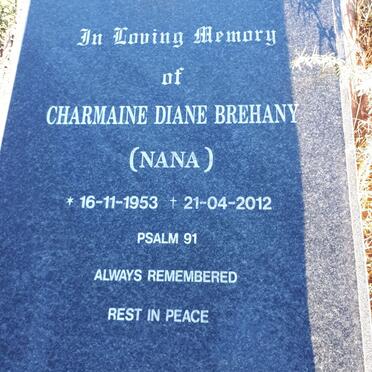 BREHANY Charmaine Diane 1953-2012