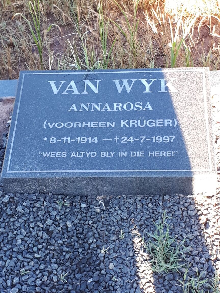 WYK Annarosa, van voorheen KRÜGER 1914-1997