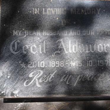 ALDSWORTH Cecil 1898-1971