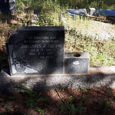 AUCAMP Johannes J. 1921-1957