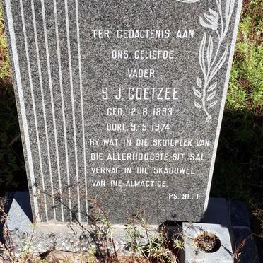COETZEE S.J. 1893-1974