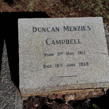 CAMPBELL Duncan Menzies 1912-1959