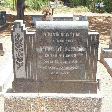 DUVENAGE Johannes Petrus 1868-1953