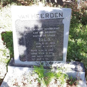 HEERDEN Ella, van 1908-1977