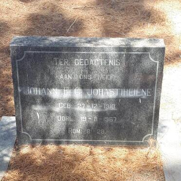 JOHASTIHEIENE Johann F. G. 1910-1967