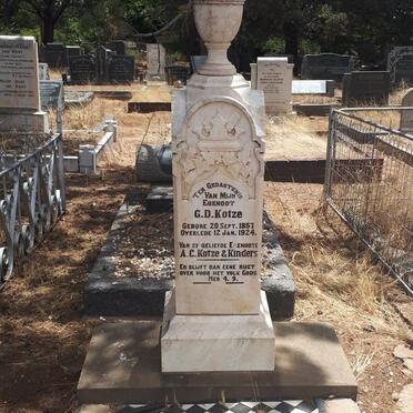 KOTZE G.D. 1857-1924