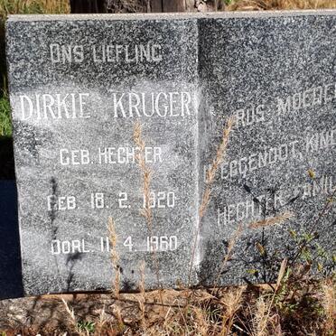 KRUGER Dirkie nee HECHTER 1920-1960