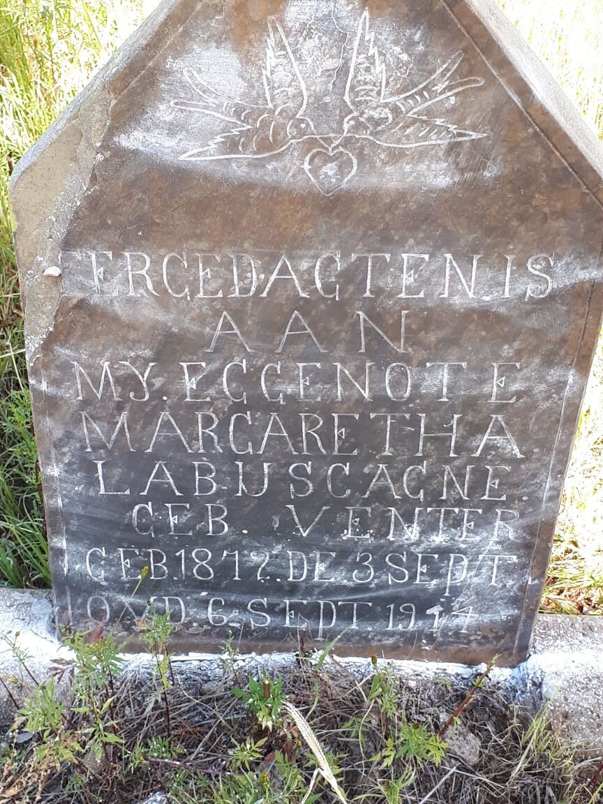 LABUSCAGNE Margaretha nee VENTER 1872-1914