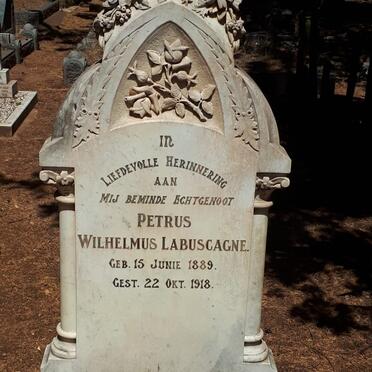 LABUSCAGNE Petrus Wilhelmus 1889-1918