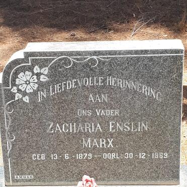MARX Zacharia Enslin 1879-1969