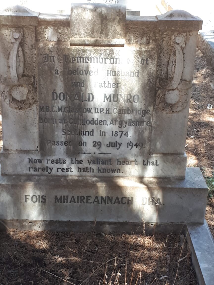 MUNRO Donald 1874-1949