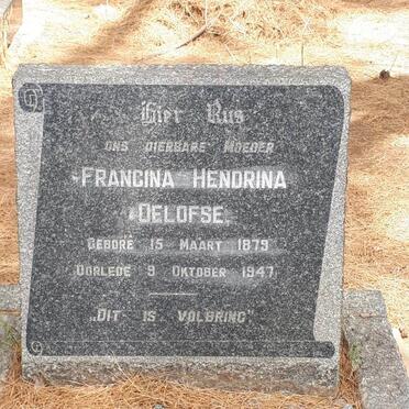 OELOFSE Francina Hendrina 1879-1947