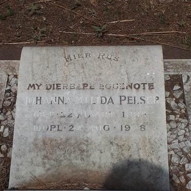 PELSER Johanna Allida 1835-1928