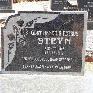 STEYN Gert Hendrik Petrus 1942-2012
