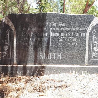 SMITH John H. 1878- &amp; Dorothea S.A. JOHNSON 1880-1953