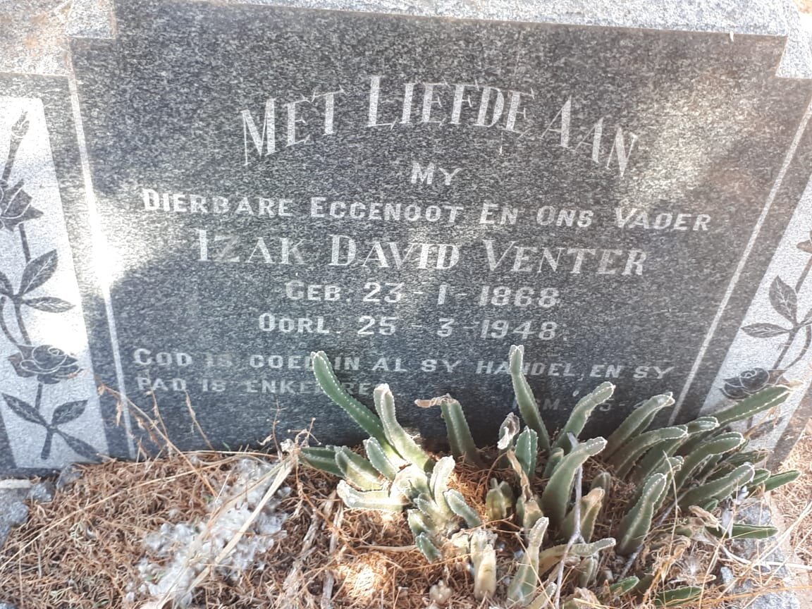 VENTER Izak David 1868-1948