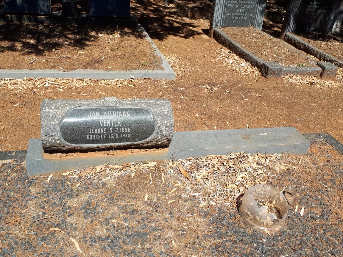 VENTER Jan Adriaan 1898-1973