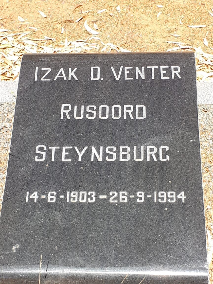 VENTER Izak D. 1903-1994