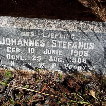 VORSTER Johannes Stefanus 1908-1908