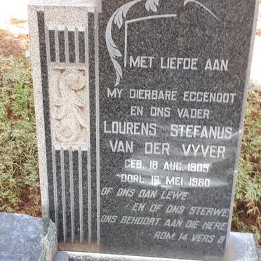 VYVER Lourens Stefanus, van der 1905 - 1960