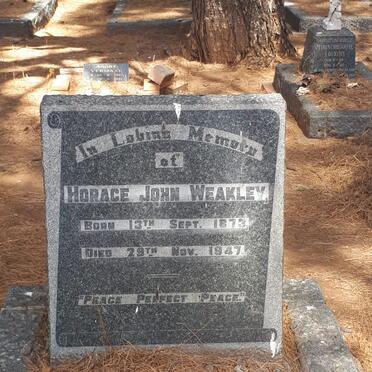 WEAKLEY Horace John 1873-1947