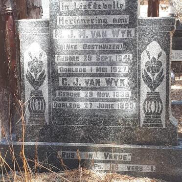 WYK C.J., van 1839-1893 &amp; M.J.M. OOSTHUIZEN 1841-1927