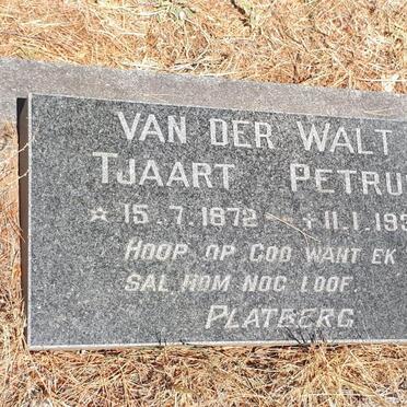 WALT Tjaart Petrus, van der 1872-1937