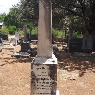 WALT Hendrik Johannes Jacobus, van der 1885-1931