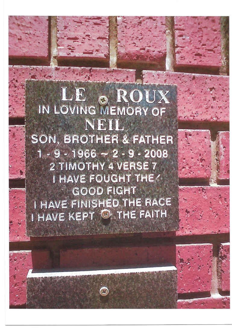 ROUX Neil, le 1966-2008
