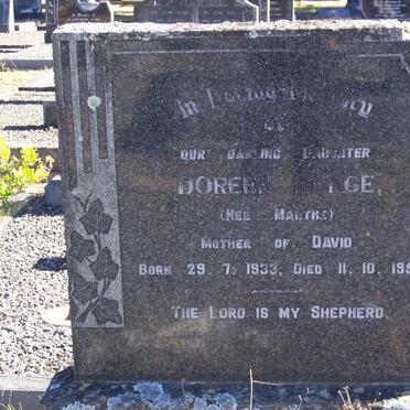 BUNGE Doreen nee MANTHE 1933-1951