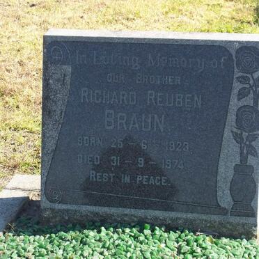 BRAUN Richard Reuben 1923-1974