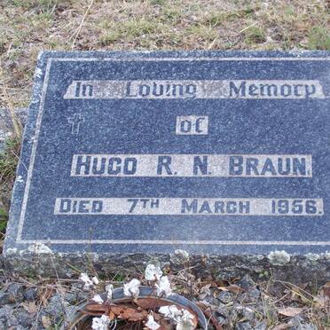BRAUN Hugo R.N. -1956
