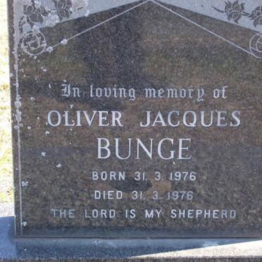 BUNGE Oliver Jacques 1976-1976