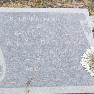 HOWE W.E.A. 1898-1972