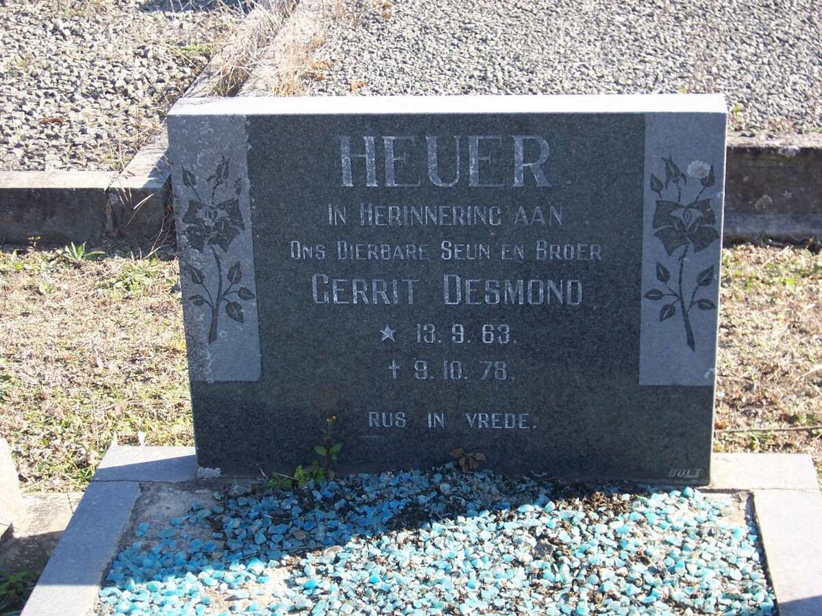 HEUER Gerrit Desmond 1963-1978